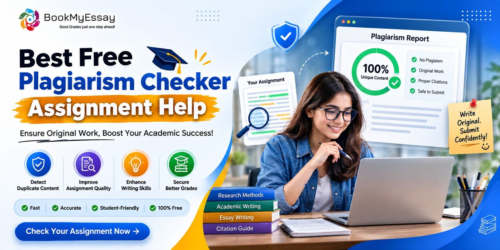 Why Should Students Use a Free Plagiarism Checker Before Submission?